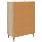 vidaXL Πλαϊνό γραφείο με συρτάρι Sonoma Δρυς 66 x 34,5 x 95 εκ.