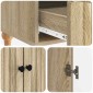vidaXL Πλαϊνό γραφείο με συρτάρι Sonoma Δρυς 66 x 34,5 x 95 εκ.
