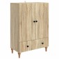 vidaXL Πλαϊνό γραφείο με συρτάρι Sonoma Δρυς 66 x 34,5 x 95 εκ.