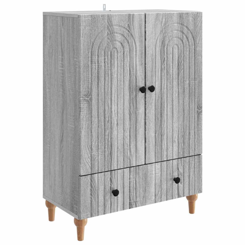 vidaXL Πλαϊνό γραφείο με συρτάρι Γκρι Sonoma 66 x 34,5 x 95 εκ.