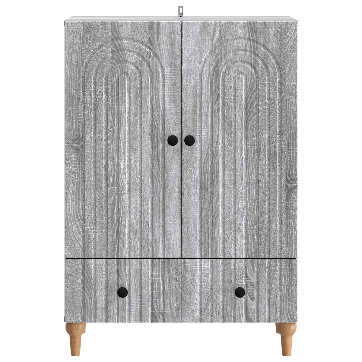 vidaXL Πλαϊνό γραφείο με συρτάρι Γκρι Sonoma 66 x 34,5 x 95 εκ.