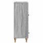 vidaXL Πλαϊνό γραφείο με συρτάρι Γκρι Sonoma 66 x 34,5 x 95 εκ.