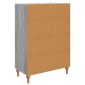 vidaXL Πλαϊνό γραφείο με συρτάρι Γκρι Sonoma 66 x 34,5 x 95 εκ.