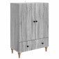 vidaXL Πλαϊνό γραφείο με συρτάρι Γκρι Sonoma 66 x 34,5 x 95 εκ.
