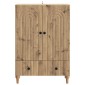 vidaXL Πλαϊνό γραφείο Artisan Δρυς 66 x 34,5 x 95 εκ.