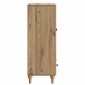 vidaXL Πλαϊνό γραφείο Artisan Δρυς 66 x 34,5 x 95 εκ.