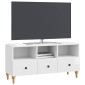 vidaXL Ντουλάπι TV Υψηλής Στιλπνότητας Λευκό 102 x 34,5 x 50 εκ.