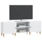 vidaXL Ντουλάπι TV Λευκό 150 x 31 x 50 εκ. Επεξεργασμένο Ξύλο