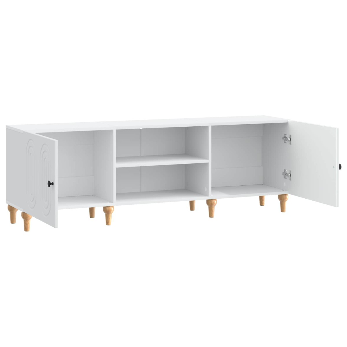 vidaXL Ντουλάπι TV Λευκό 150 x 31 x 50 εκ. Επεξεργασμένο Ξύλο