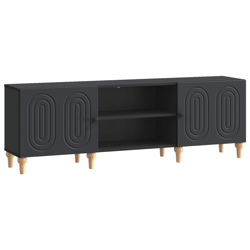 vidaXL Ντουλάπι TV Μαύρο 150 x 31 x 50 εκ. Επεξεργασμένο Ξύλο