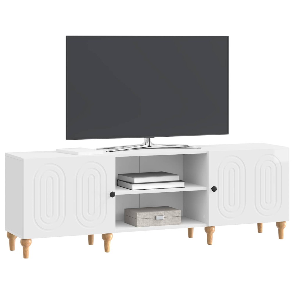 vidaXL Ντουλάπι TV Γυαλιστερό Λευκό 150 x 31 x 50 εκ.
