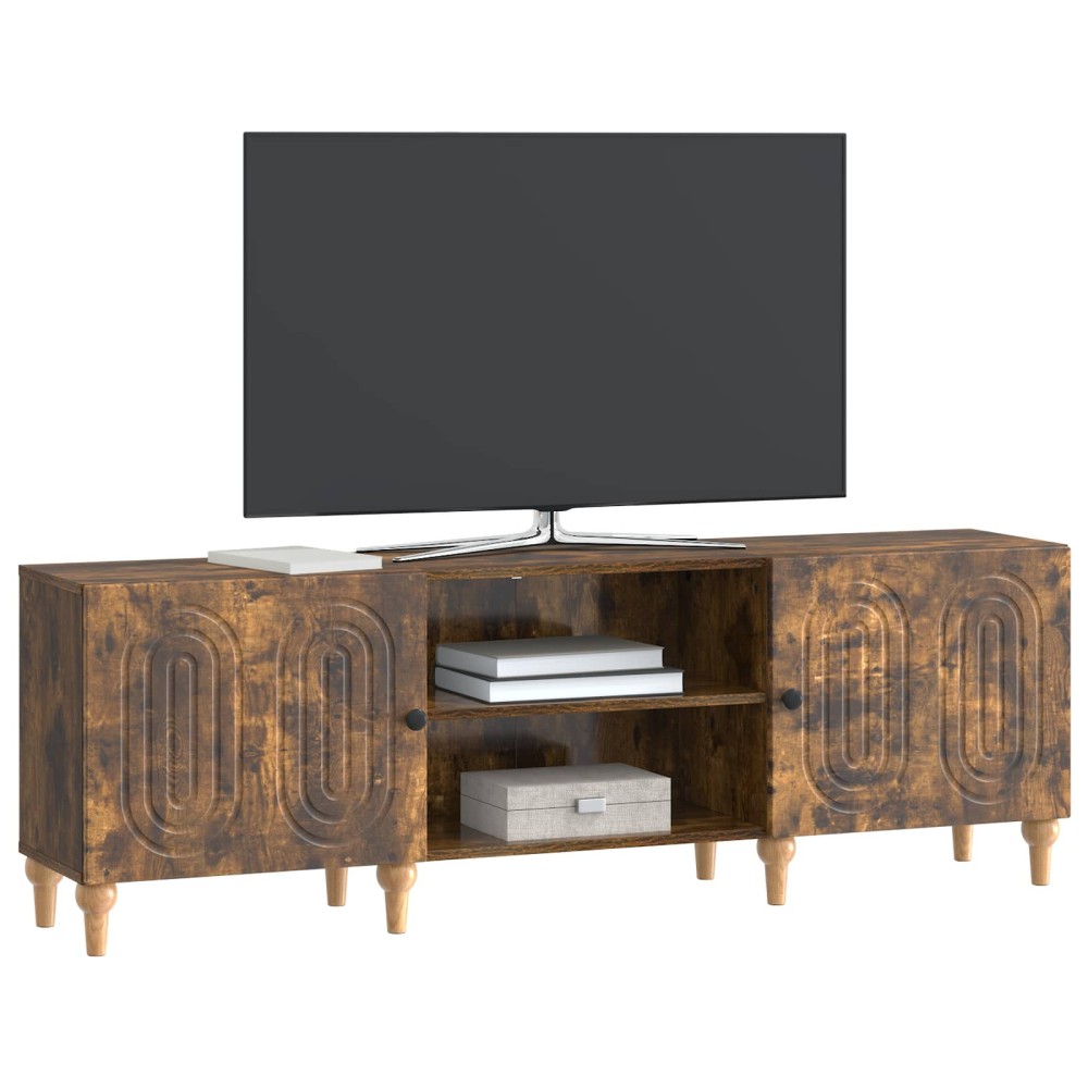 vidaXL Ντουλάπι TV Καπνισμένο Ξύλο Δρυός 150 x 31 x 50 εκ.