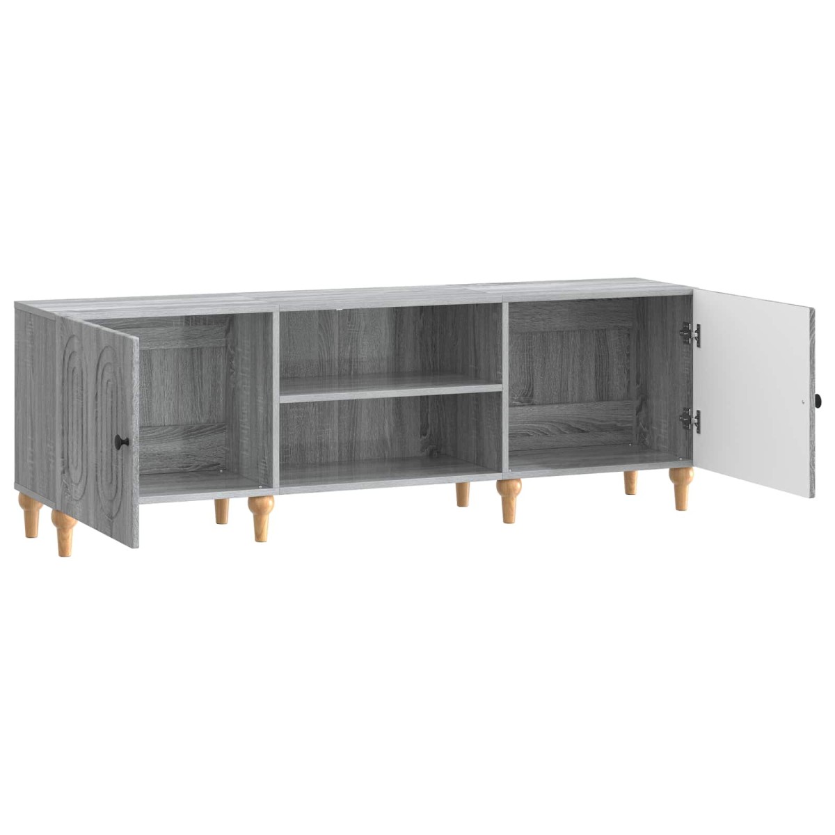 vidaXL Ντουλάπι TV Γκρι Sonoma 150 x 31 x 50 εκ. Επεξεργασμένο Ξύλο