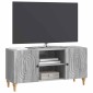 vidaXL Ντουλάπι TV Γκρι Sonoma 102 x 34,5 x 50 εκ. Επεξεργασμένο Ξύλο
