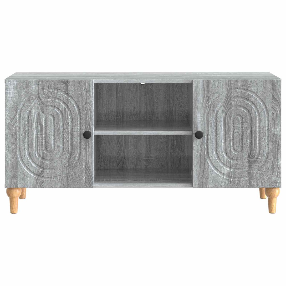 vidaXL Ντουλάπι TV Γκρι Sonoma 102 x 34,5 x 50 εκ. Επεξεργασμένο Ξύλο