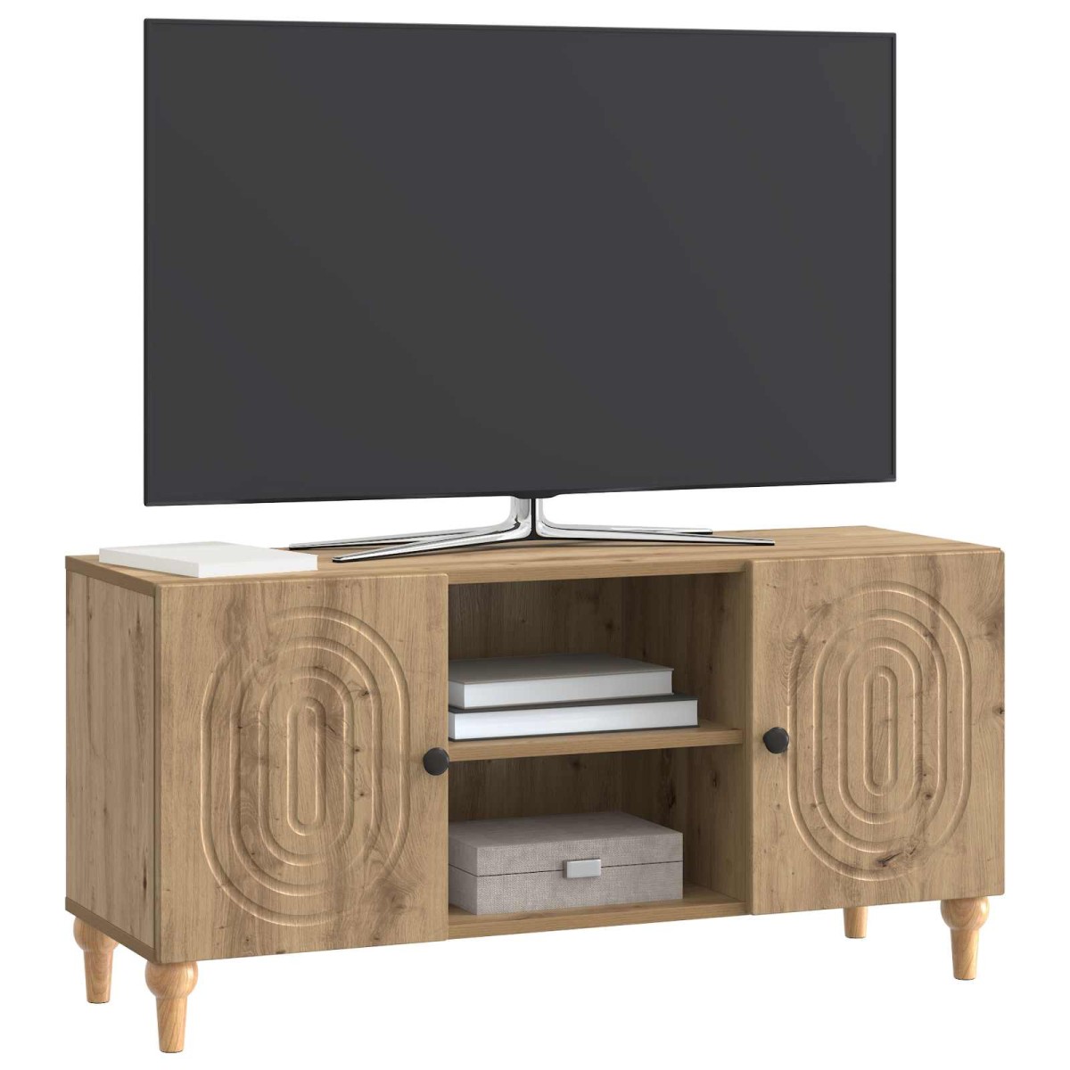 vidaXL Ντουλάπι TV 102 x 34,5 x 50 εκ. Artisan Δρυς Επεξεργασμένο Ξύλο