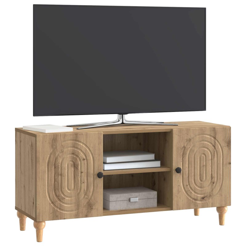 vidaXL Ντουλάπι TV 102 x 34,5 x 50 εκ. Artisan Δρυς Επεξεργασμένο Ξύλο