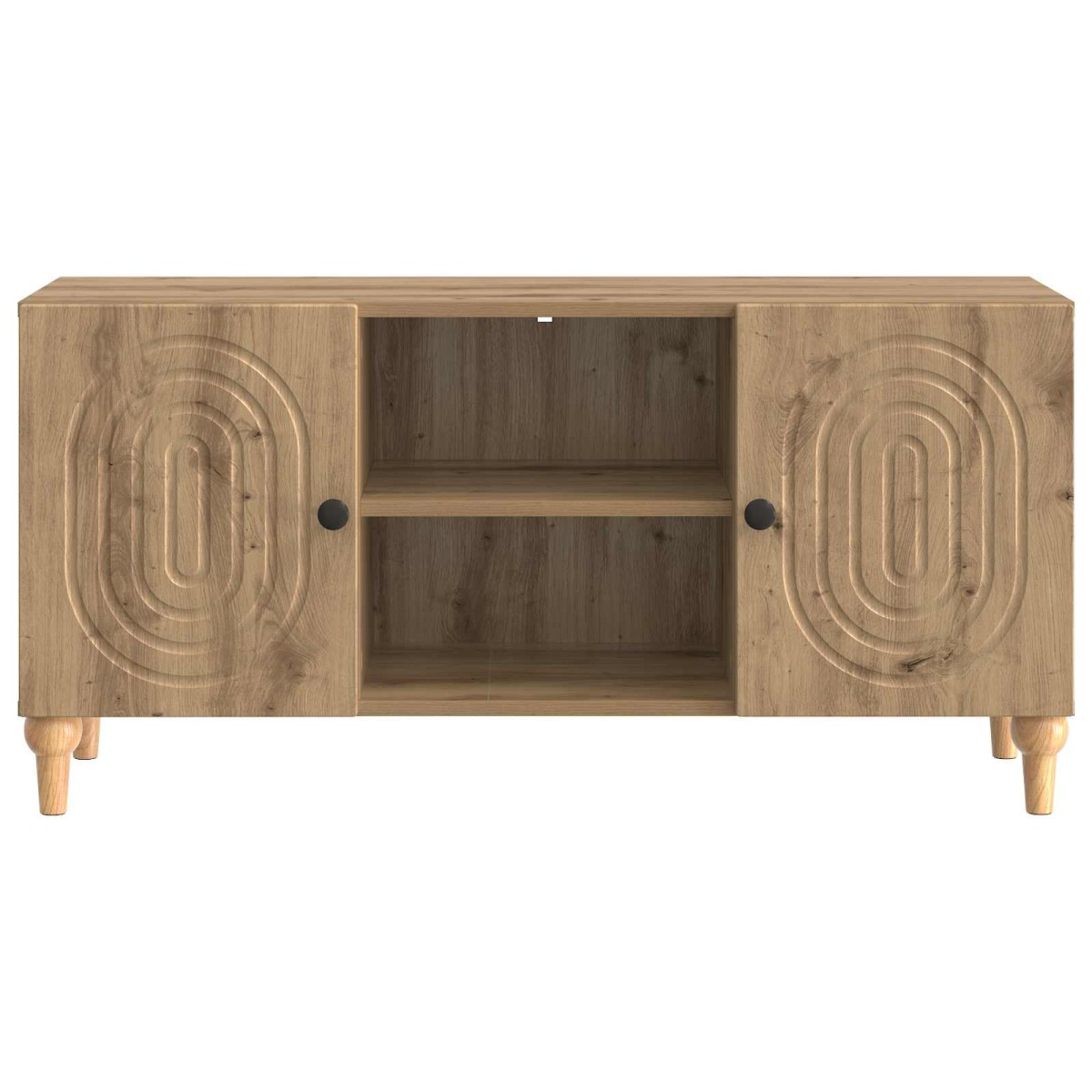 vidaXL Ντουλάπι TV 102 x 34,5 x 50 εκ. Artisan Δρυς Επεξεργασμένο Ξύλο