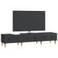 vidaXL Ντουλάπι TV Μαύρο 147 x 34,5 x 30 εκ Επεξεργασμένο Ξύλο
