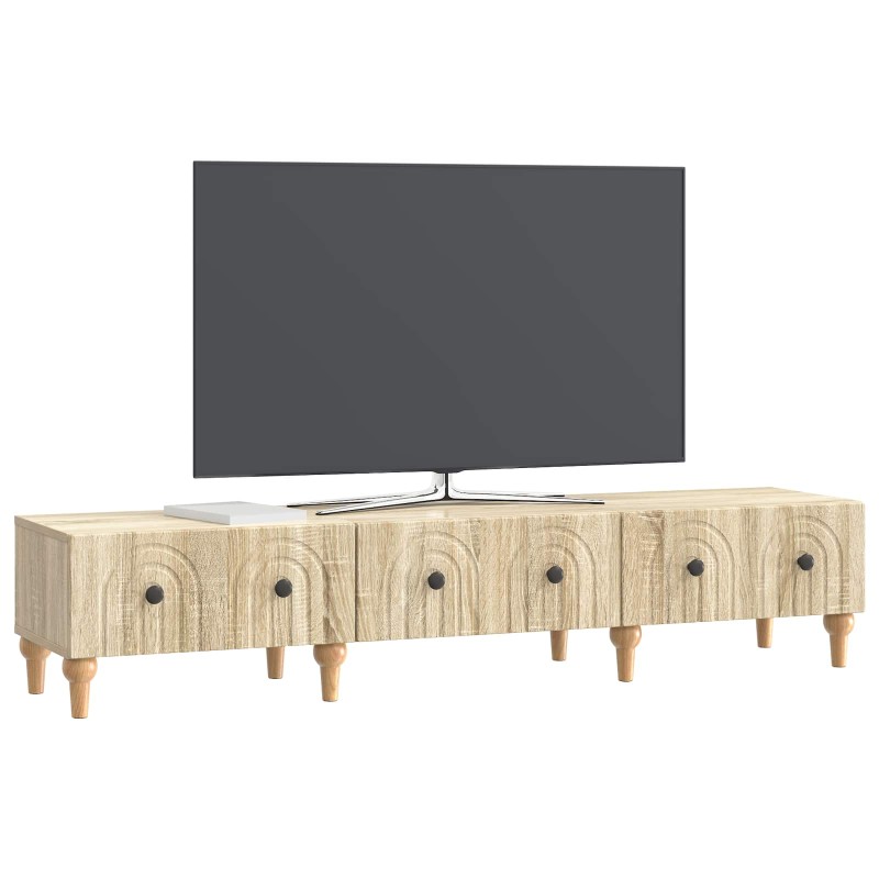 vidaXL Ντουλάπι TV Sonoma Δρυς 147 x 34,5 x 30 εκ Επεξεργασμένο Ξύλο