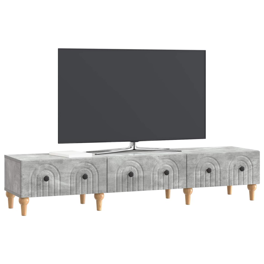 vidaXL Ντουλάπι TV με συρτάρι Γκρι Σκυροδέματος 147 x 34,5 x 30 εκ