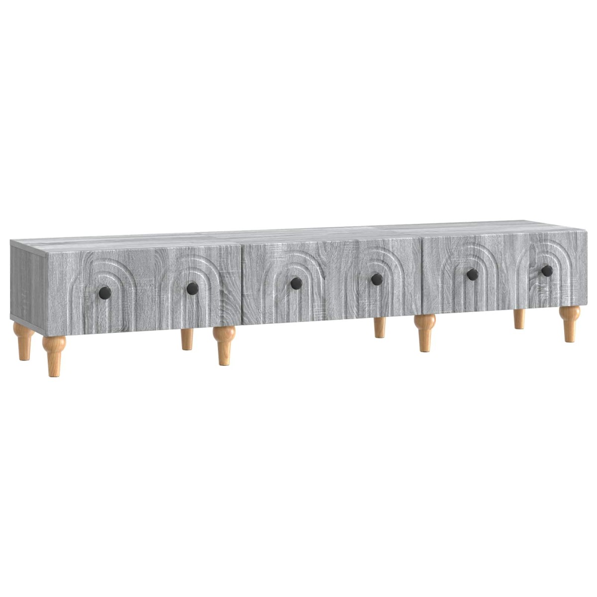 vidaXL Ντουλάπι TV Γκρι Sonoma 147 x 34,5 x 30 εκ Επεξεργασμένο Ξύλο