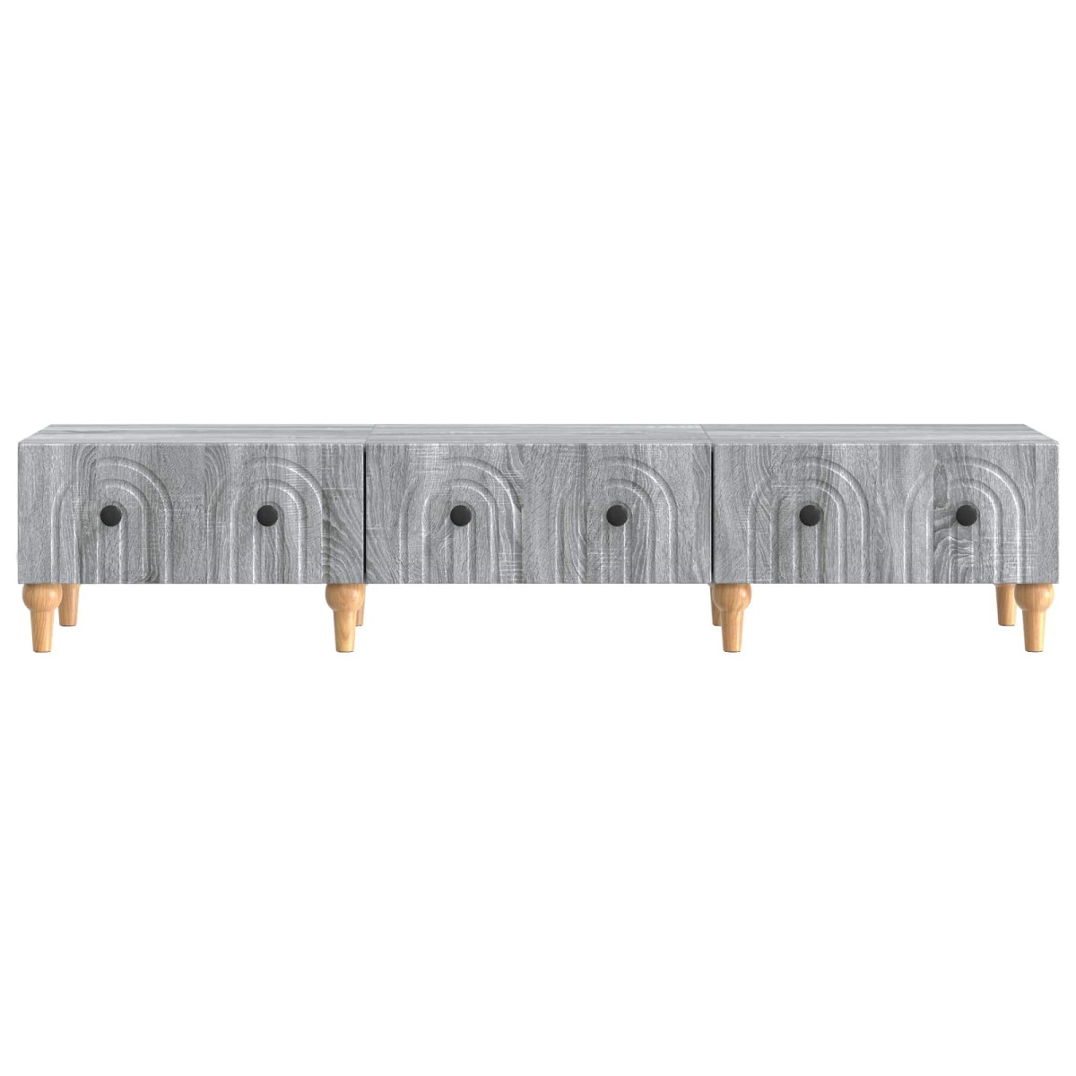 vidaXL Ντουλάπι TV Γκρι Sonoma 147 x 34,5 x 30 εκ Επεξεργασμένο Ξύλο
