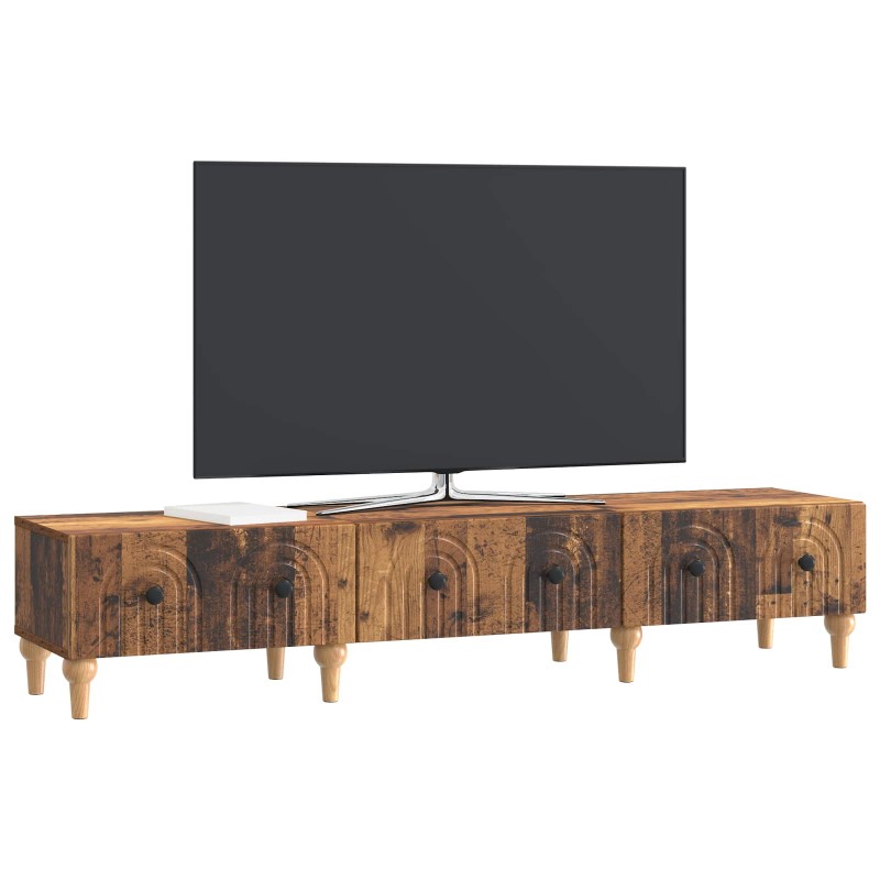 vidaXL Ντουλάπι TV με συρτάρι Παλαιωμένο ξύλο 147 x 34,5 x 30 εκ