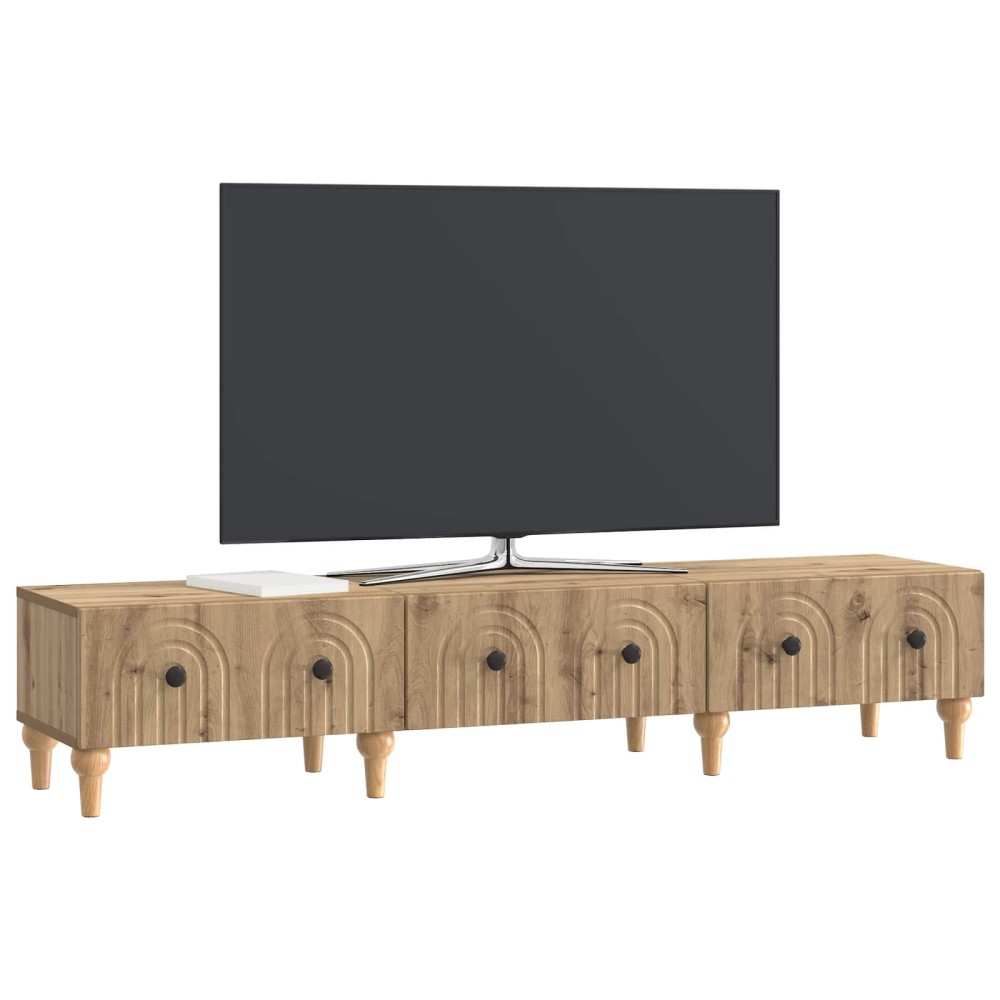 vidaXL Ντουλάπι TV 147 x 34,5 x 30 εκ Artisan Δρυς Επεξεργασμένο Ξύλο