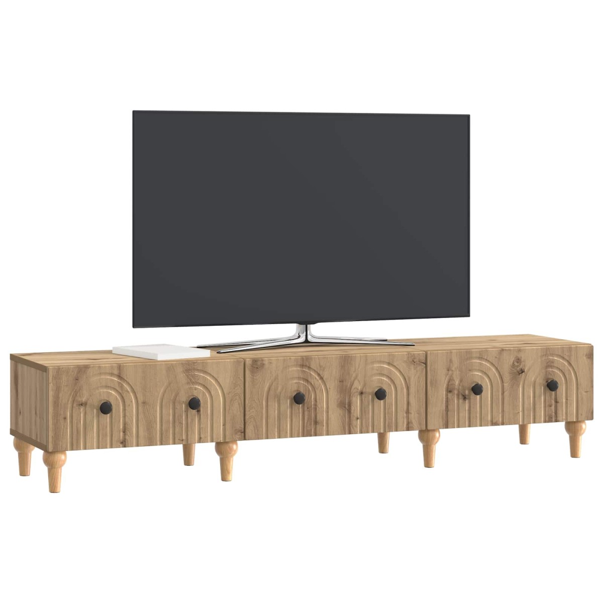 vidaXL Ντουλάπι TV 147 x 34,5 x 30 εκ Artisan Δρυς Επεξεργασμένο Ξύλο