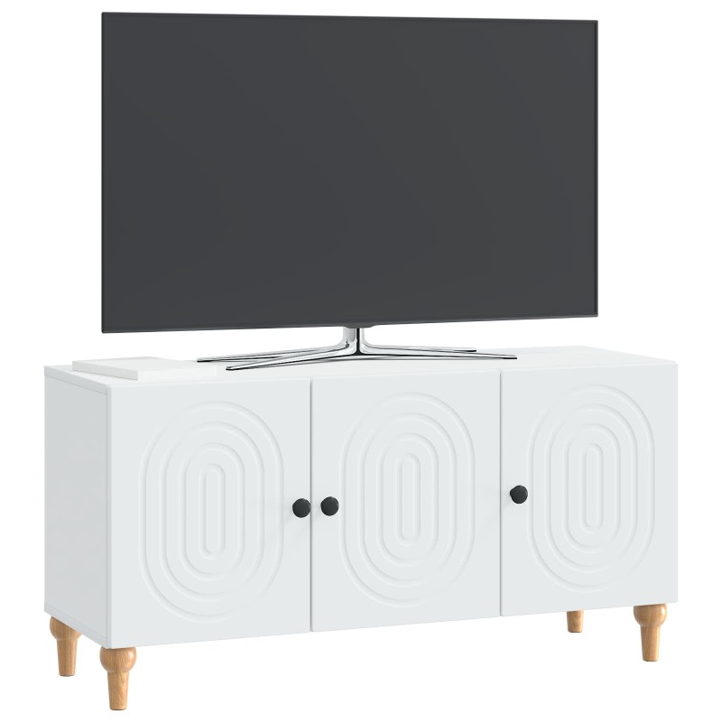 vidaXL Ντουλάπι TV Λευκό 99 x 34,5 x 50 εκ. Επεξεργασμένο Ξύλο