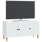 vidaXL Ντουλάπι TV Λευκό 99 x 34,5 x 50 εκ. Επεξεργασμένο Ξύλο
