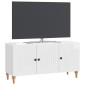vidaXL Ντουλάπι TV Γυαλιστερό Λευκό 99 x 34,5 x 50 εκ.