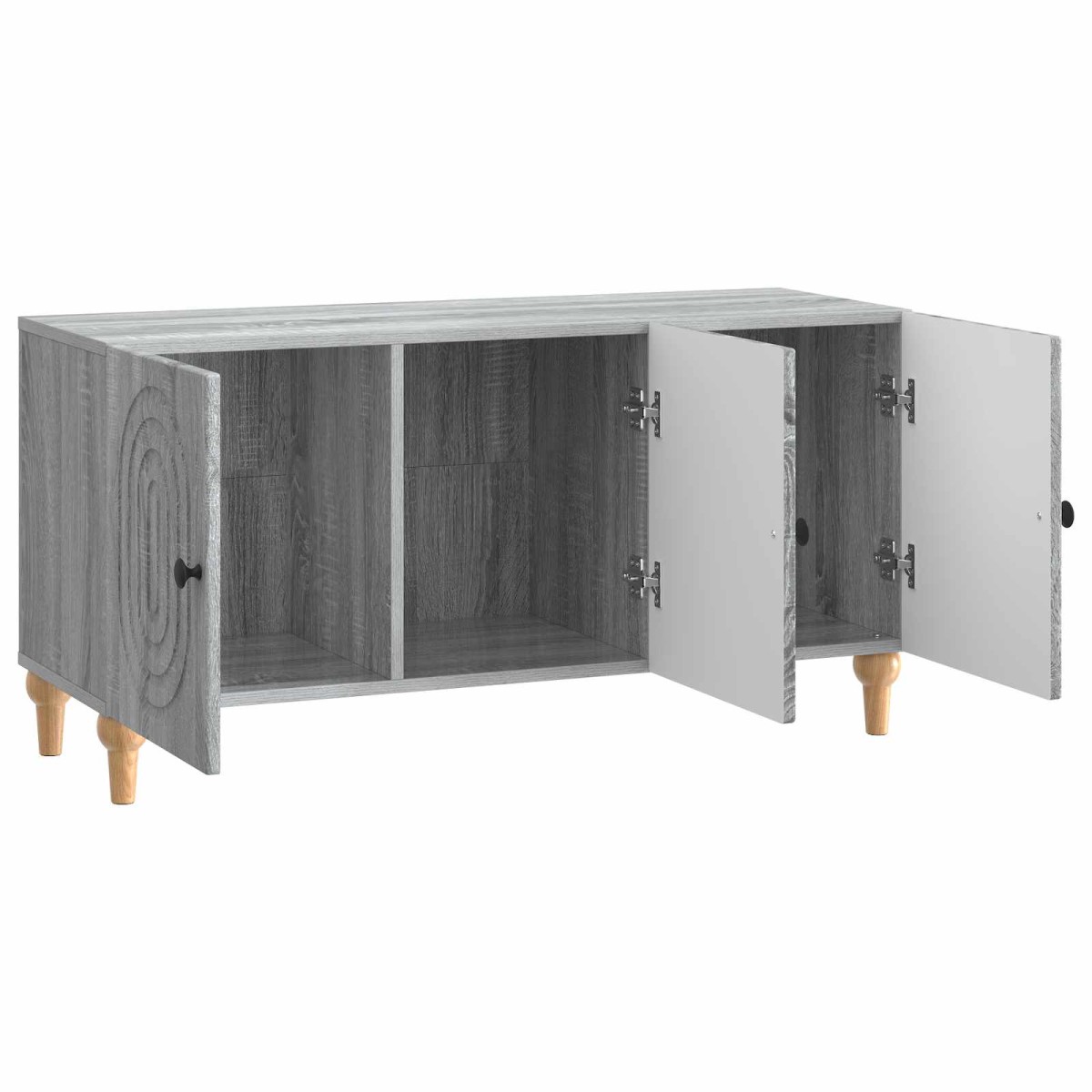 vidaXL Ντουλάπι TV Γκρι Sonoma 99 x 34,5 x 50 εκ. Επεξεργασμένο Ξύλο