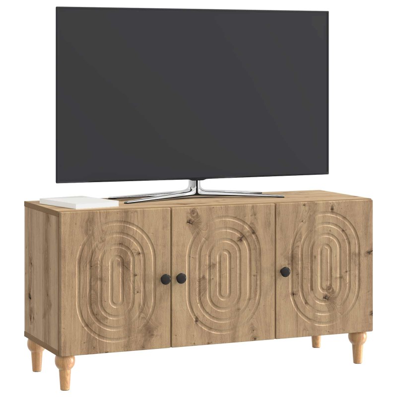 vidaXL Ντουλάπι TV 99 x 34,5 x 50 εκ. Artisan Δρυς Επεξεργασμένο Ξύλο