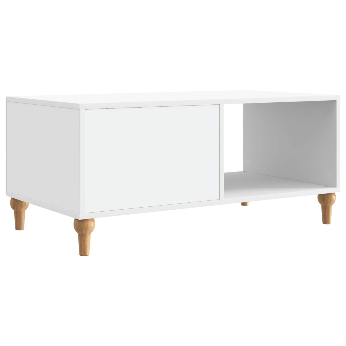 vidaXL Τραπεζάκι σαλονιού Λευκό 90 x 50 x 40 cm Επεξεργασμένο Ξύλο
