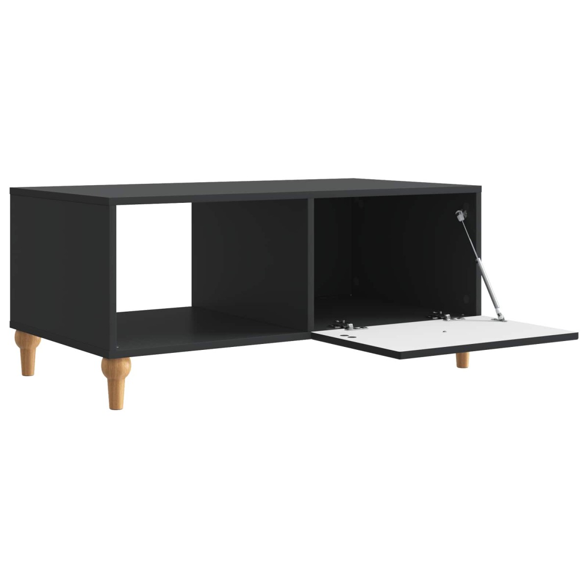vidaXL Τραπεζάκι σαλονιού Μαύρο 90 x 50 x 40 cm Επεξεργασμένο Ξύλο