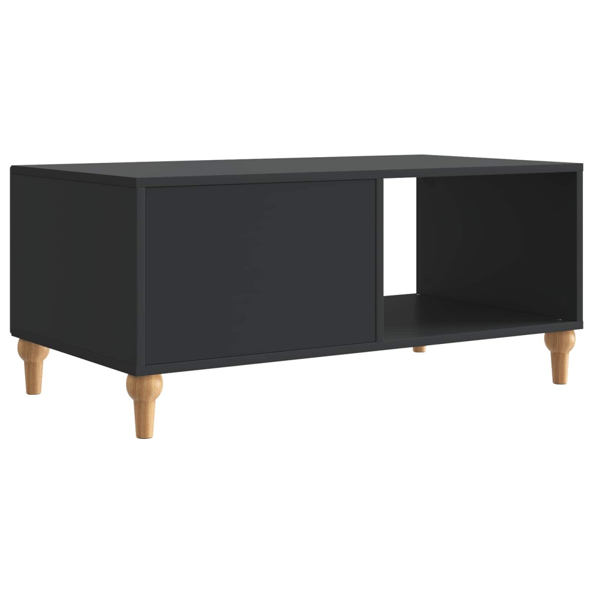 vidaXL Τραπεζάκι σαλονιού Μαύρο 90 x 50 x 40 cm Επεξεργασμένο Ξύλο