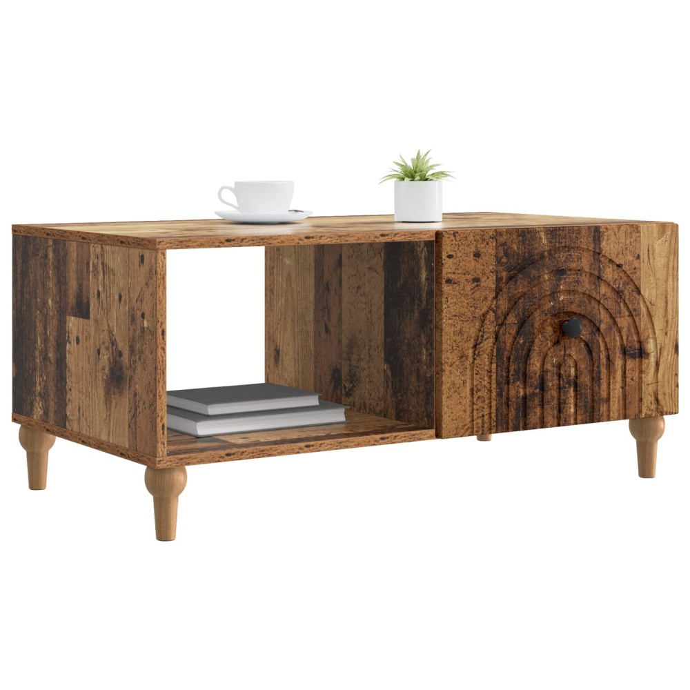 vidaXL Τραπεζάκι σαλονιού Παλαιωμένο ξύλο 90 x 50 x 40 cm