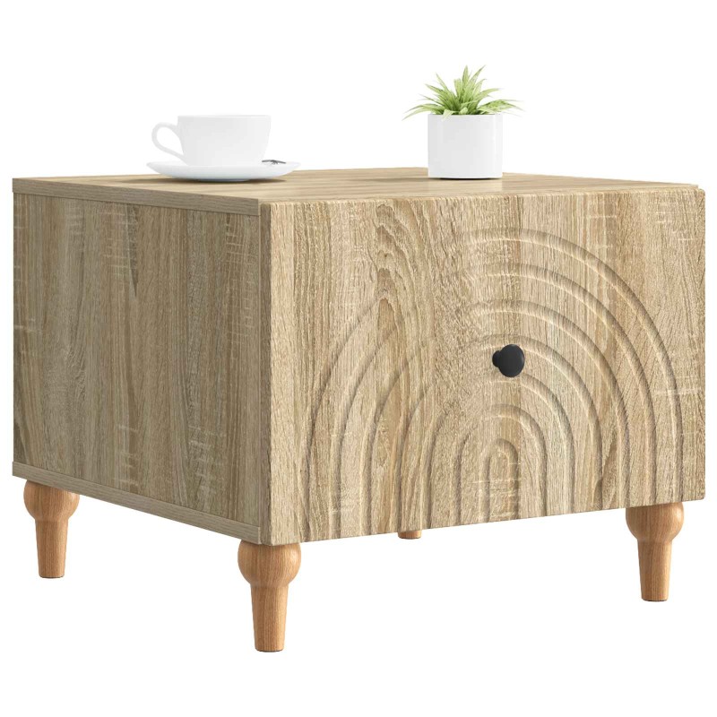 vidaXL Τραπεζάκι σαλονιού με συρτάρι Sonoma Δρυς 49 x 50 x 40 εκ