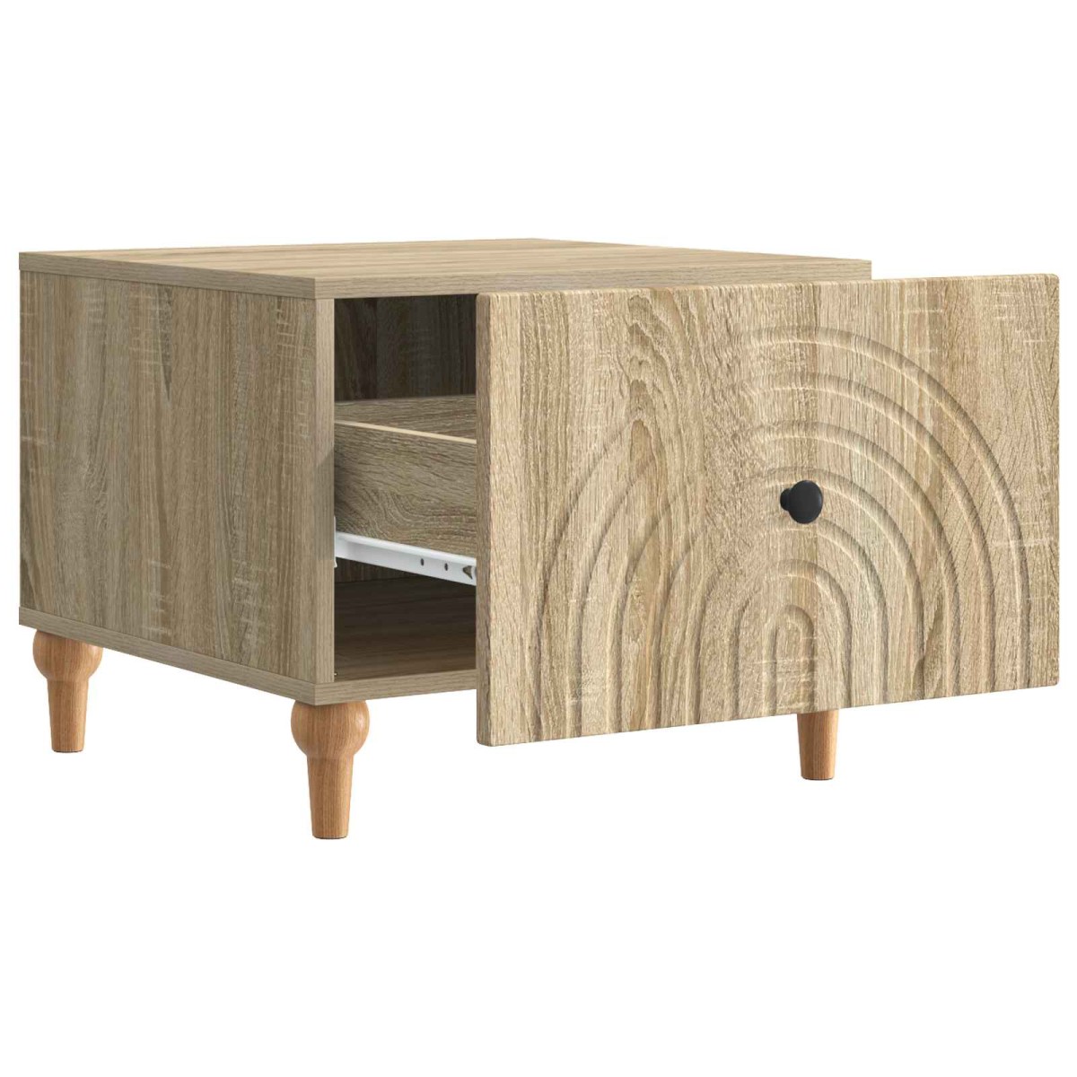 vidaXL Τραπεζάκι σαλονιού με συρτάρι Sonoma Δρυς 49 x 50 x 40 εκ
