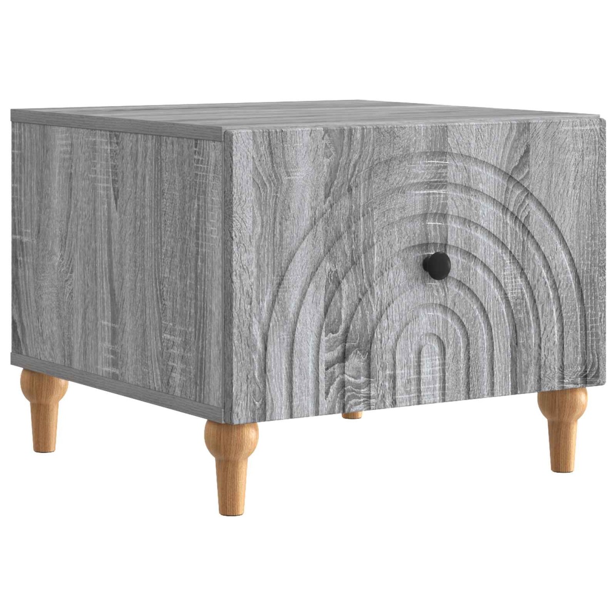 vidaXL Τραπεζάκι σαλονιού με συρτάρι Γκρι Sonoma 49 x 50 x 40 εκ