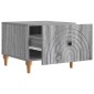 vidaXL Τραπεζάκι σαλονιού με συρτάρι Γκρι Sonoma 49 x 50 x 40 εκ
