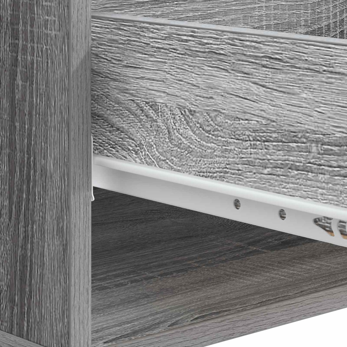 vidaXL Τραπεζάκι σαλονιού με συρτάρι Γκρι Sonoma 49 x 50 x 40 εκ