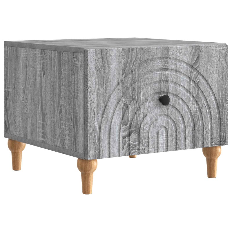 vidaXL Τραπεζάκι σαλονιού με συρτάρι Γκρι Sonoma 49 x 50 x 40 εκ