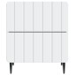 vidaXL Κομοδίνο Λευκό 43 x 34,5 x 49,5 εκ Επεξεργασμένο Ξύλο