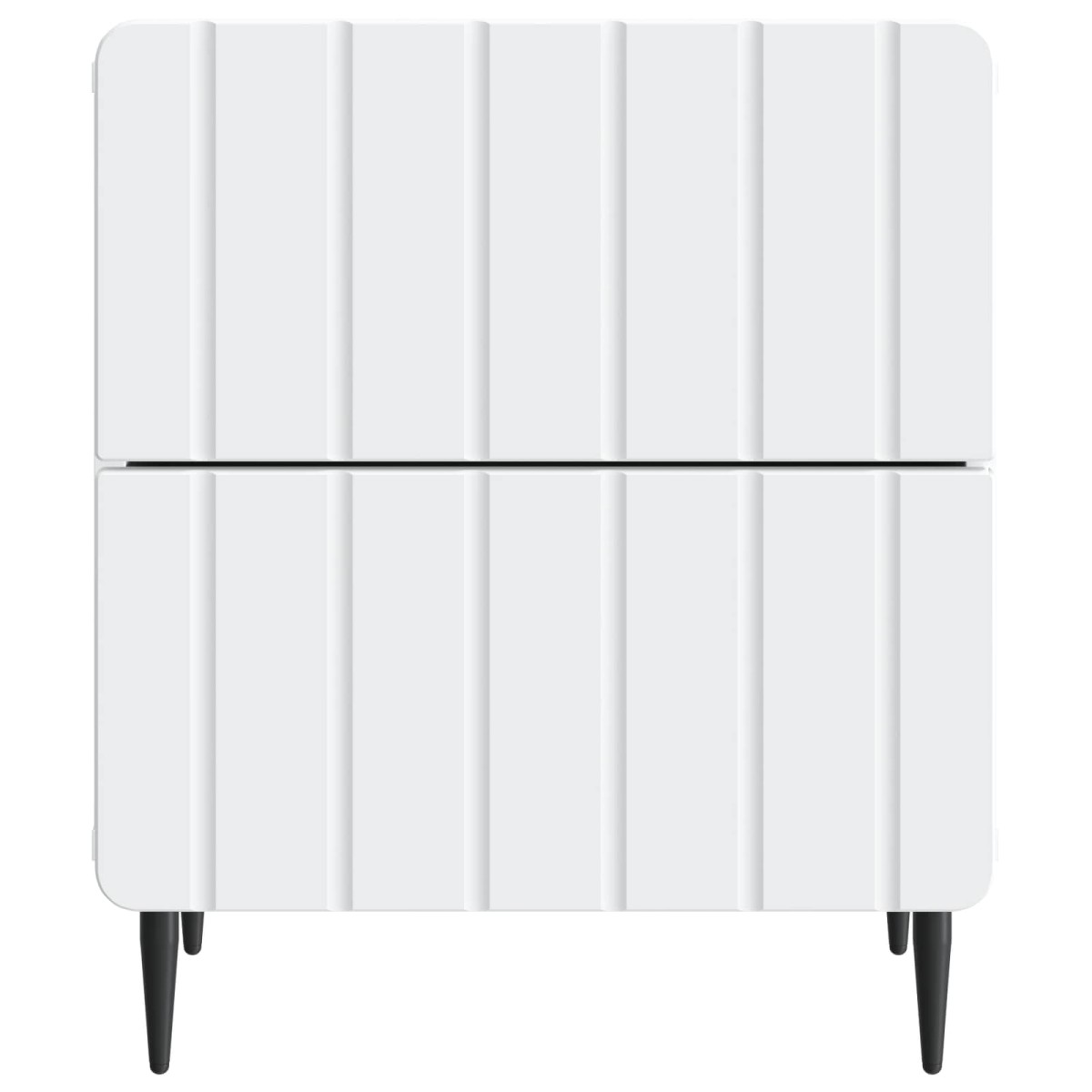 vidaXL Κομοδίνο 2 τεμ. Λευκό 43 x 34,5 x 49,5 εκ Επεξεργασμένο Ξύλο
