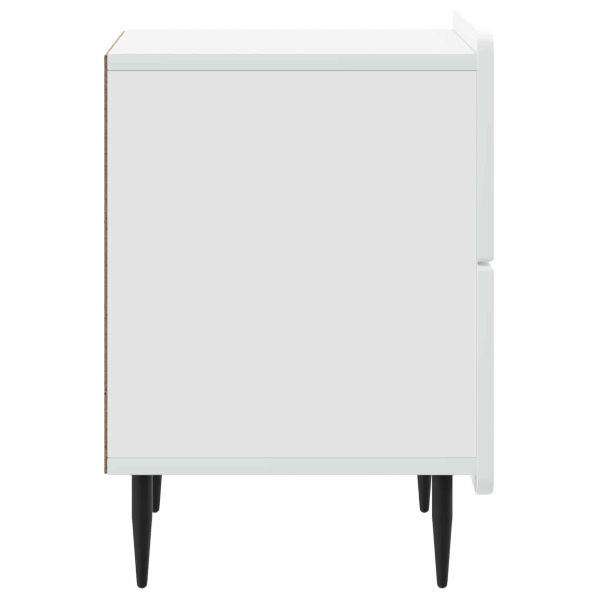 vidaXL Κομοδίνο 2 τεμ. Λευκό 43 x 34,5 x 49,5 εκ Επεξεργασμένο Ξύλο