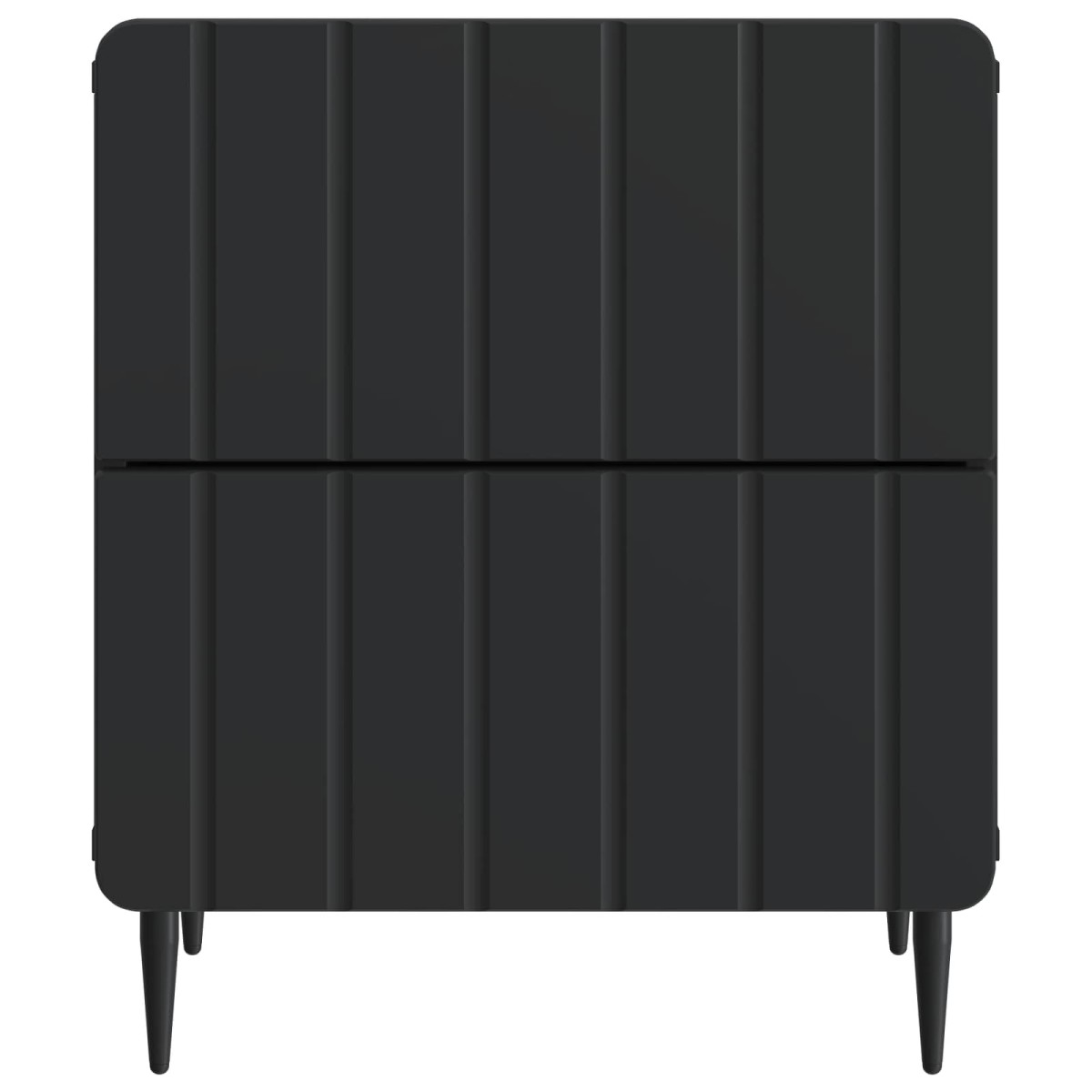 vidaXL Κομοδίνο Μαύρο 43 x 34,5 x 49,5 εκ Επεξεργασμένο Ξύλο