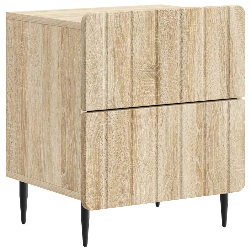vidaXL Κομοδίνο Sonoma Δρυς 43 x 34,5 x 49,5 εκ Επεξεργασμένο Ξύλο
